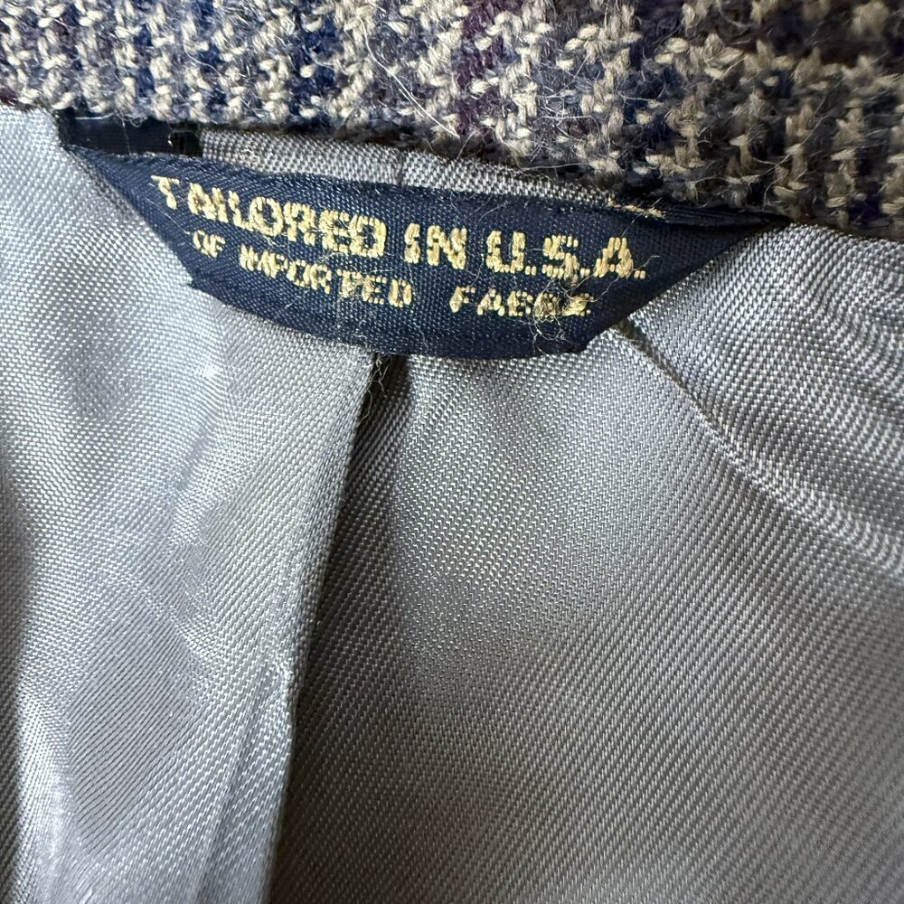 Austin Reed London England Brown Checked Mens Sports Blazer Sz 42R - Picture 8 of 8